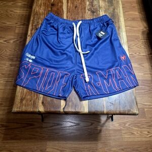 Civil Regime/Marvel Blue Athletic Shorts